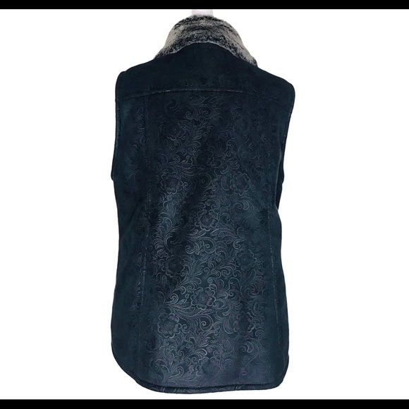 Outback Trading Co. Faux Fur Lined Vest Size Med - Picture 3 of 6